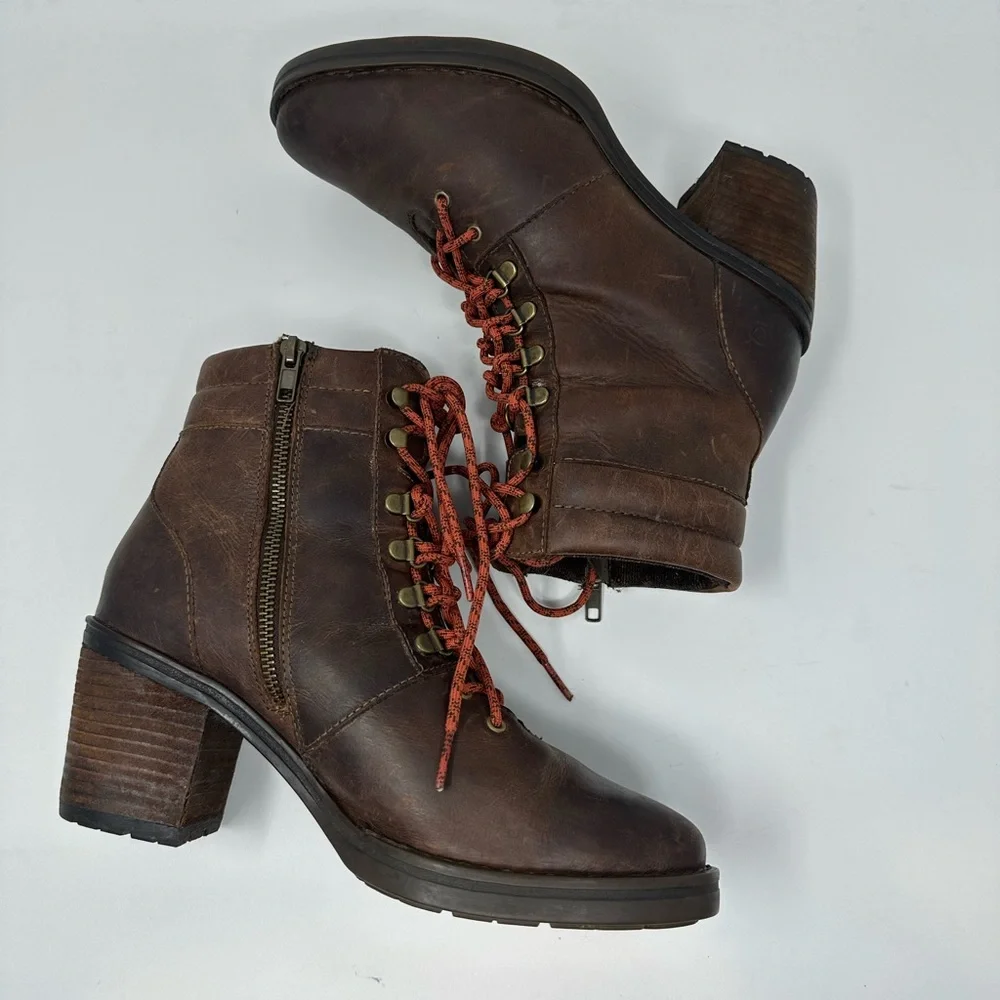 Born Women's Descent Brown Booties Sz 9.5M